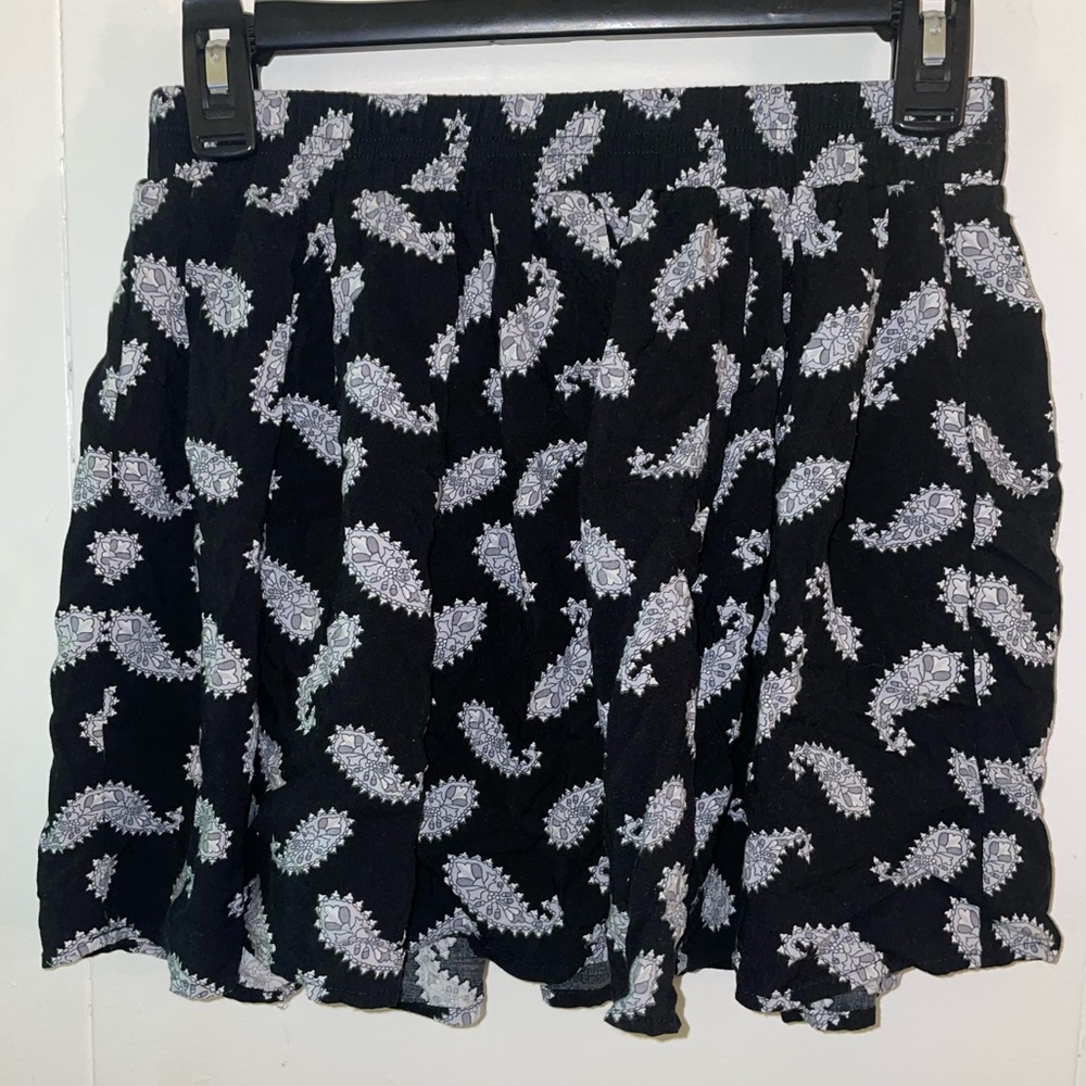 Brandy Flowy Paisley Mini Skirt